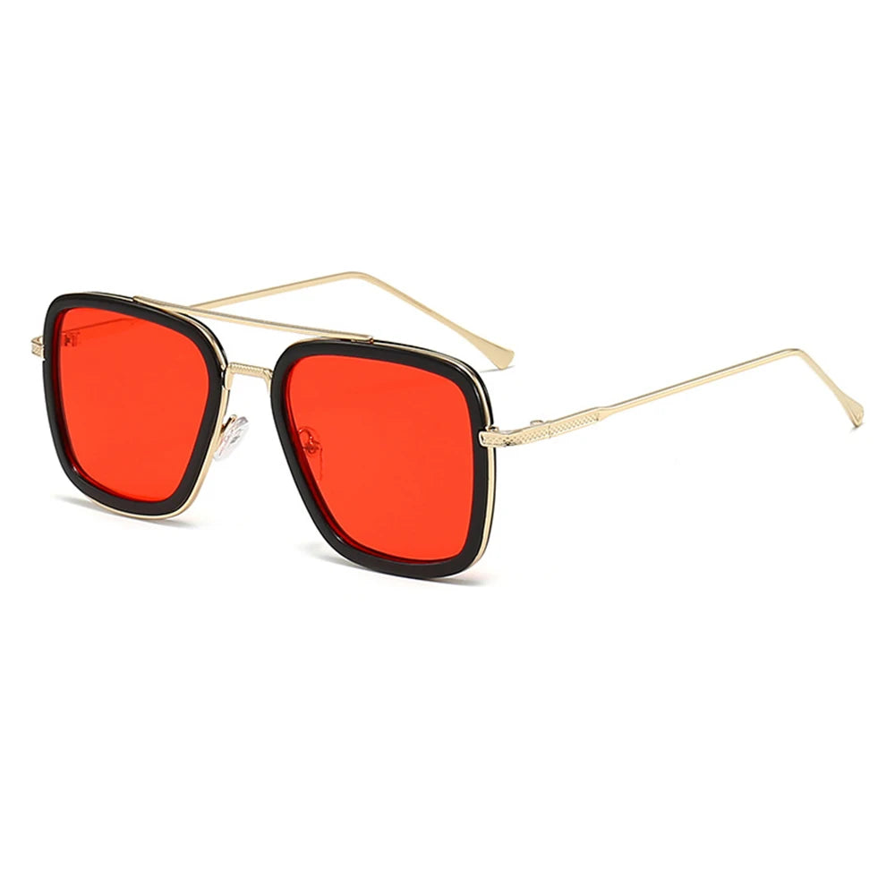 Brand Design Tony Stark Square Sunglasses For Men Women Fashion Vintage Classic Beach Car Driving UV400 Sun Glasses Eyewear 2025