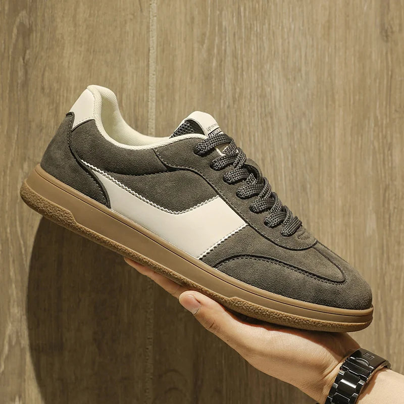 Men's Casual German Army Trainer Shoes 2025, Lightweight Breathable Low-Top Non-Slip Seasonal Walking Fashionable Street Shoes