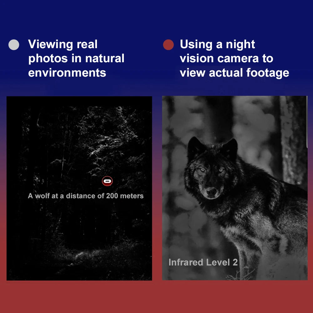 HD 1080P Infrared Binoculars 5 X Digital Zoom Night Vision IR Goggles 300M Full Dark Viewing Distance for Outdoor Camping Travel