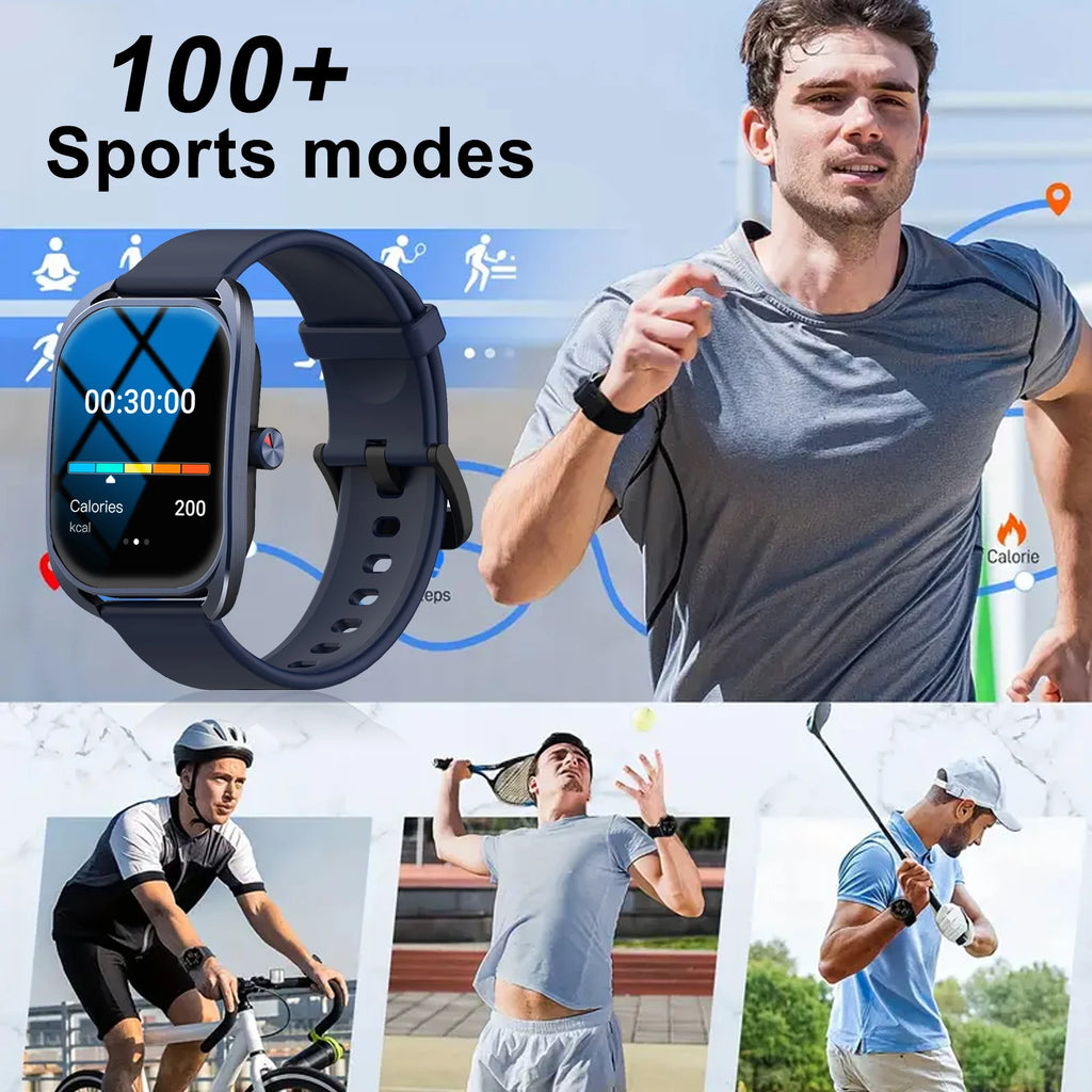 Smart watch, can answer and make calls, has message reminders, compatible with Android and iPhone