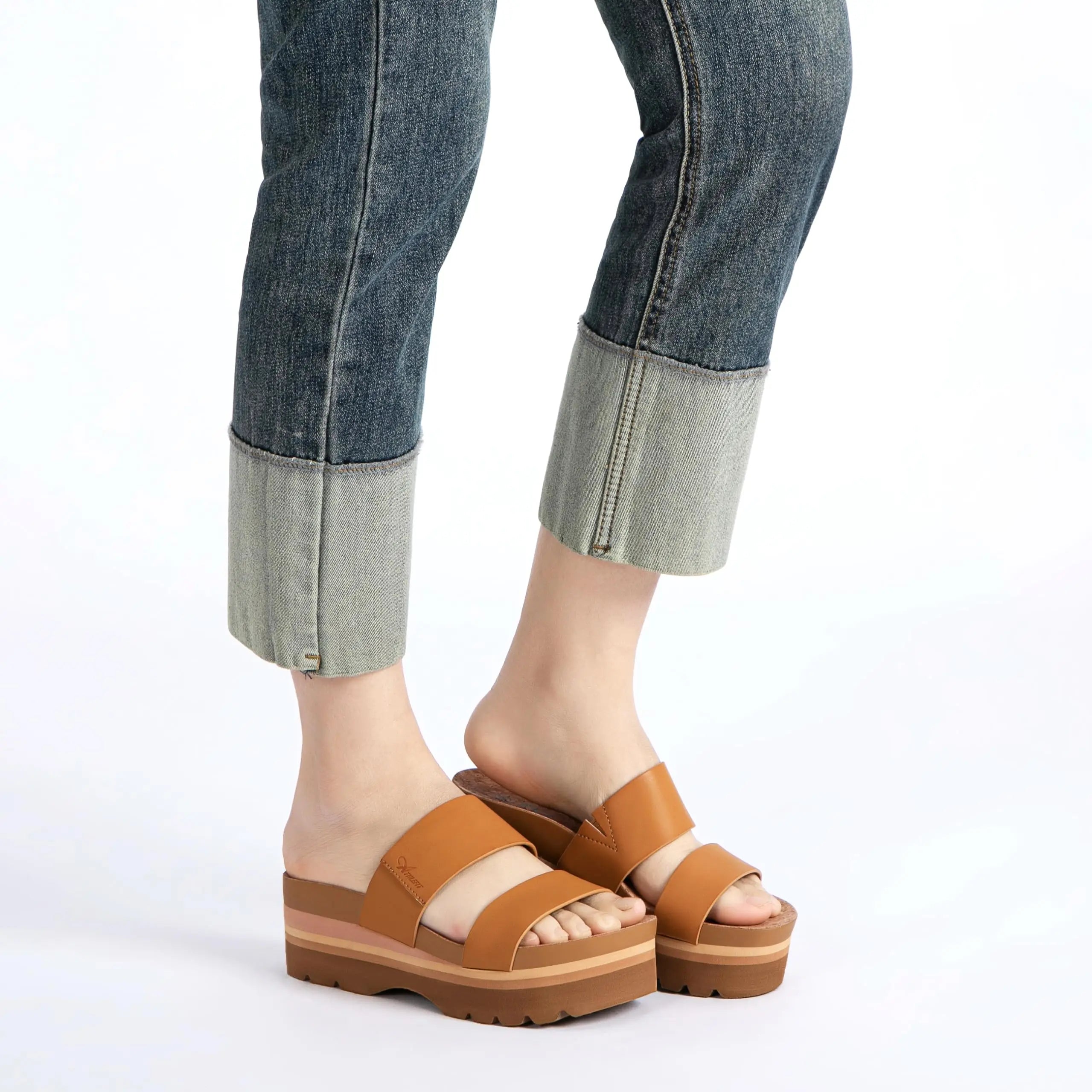 Casual Summer Platform Slide Sandals Vintage  Women's Beach Slippers Fashion Comfortable Arch Support Sandalias Shoes