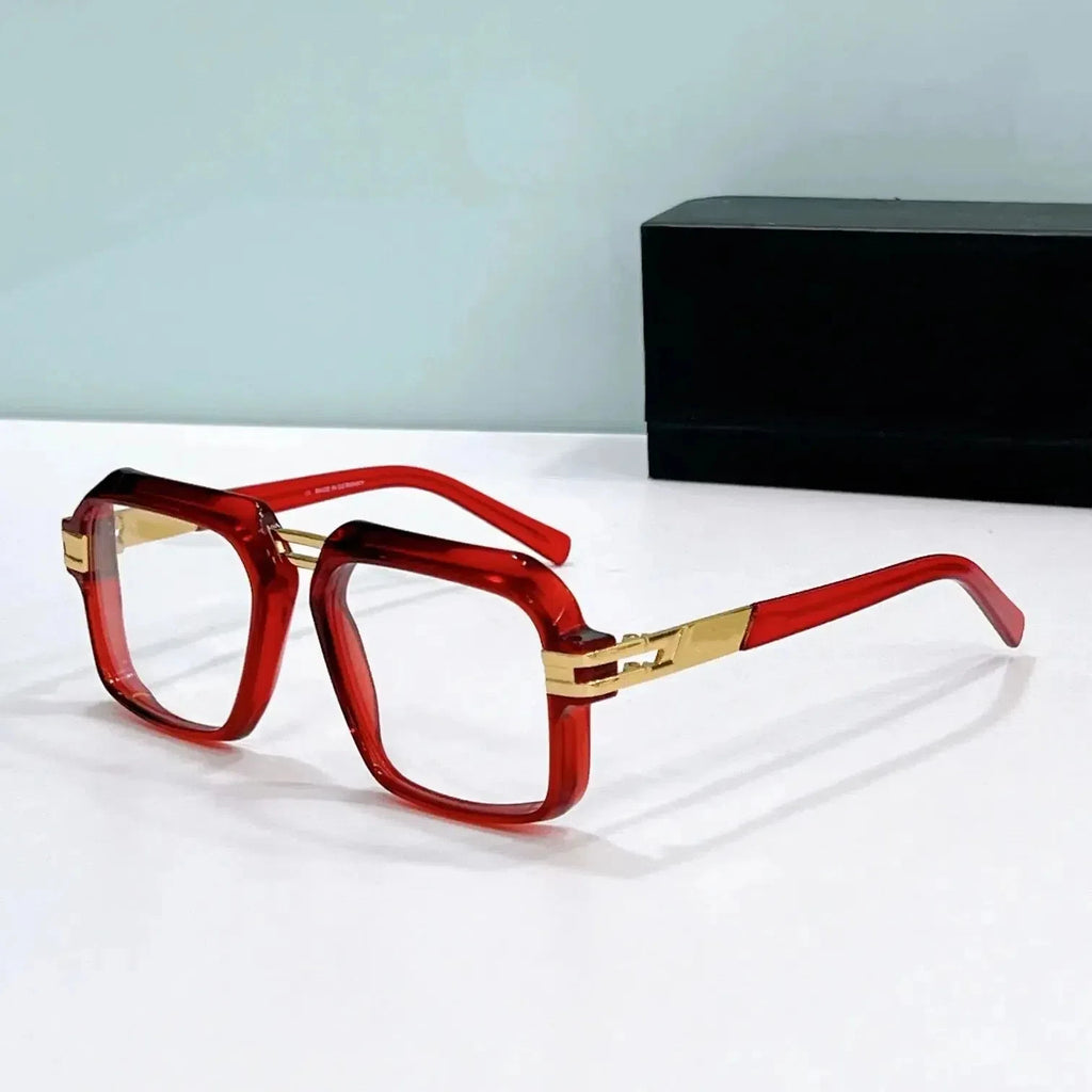 ORIGINAL MOD6004 Casual Classic Gradient UV400 Trendy Men Sunglasses Luxury Design Red Acetate Frame Retro Women Couple Eyewear