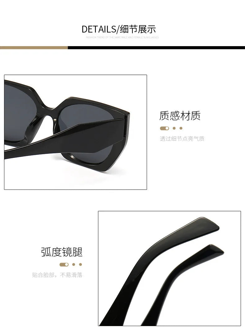 New Small Sunglasses Women Trendy Brand Sun Glasses Female Designer Vintage Eyewear Men Square Glasses UV400 Oculos De Sol