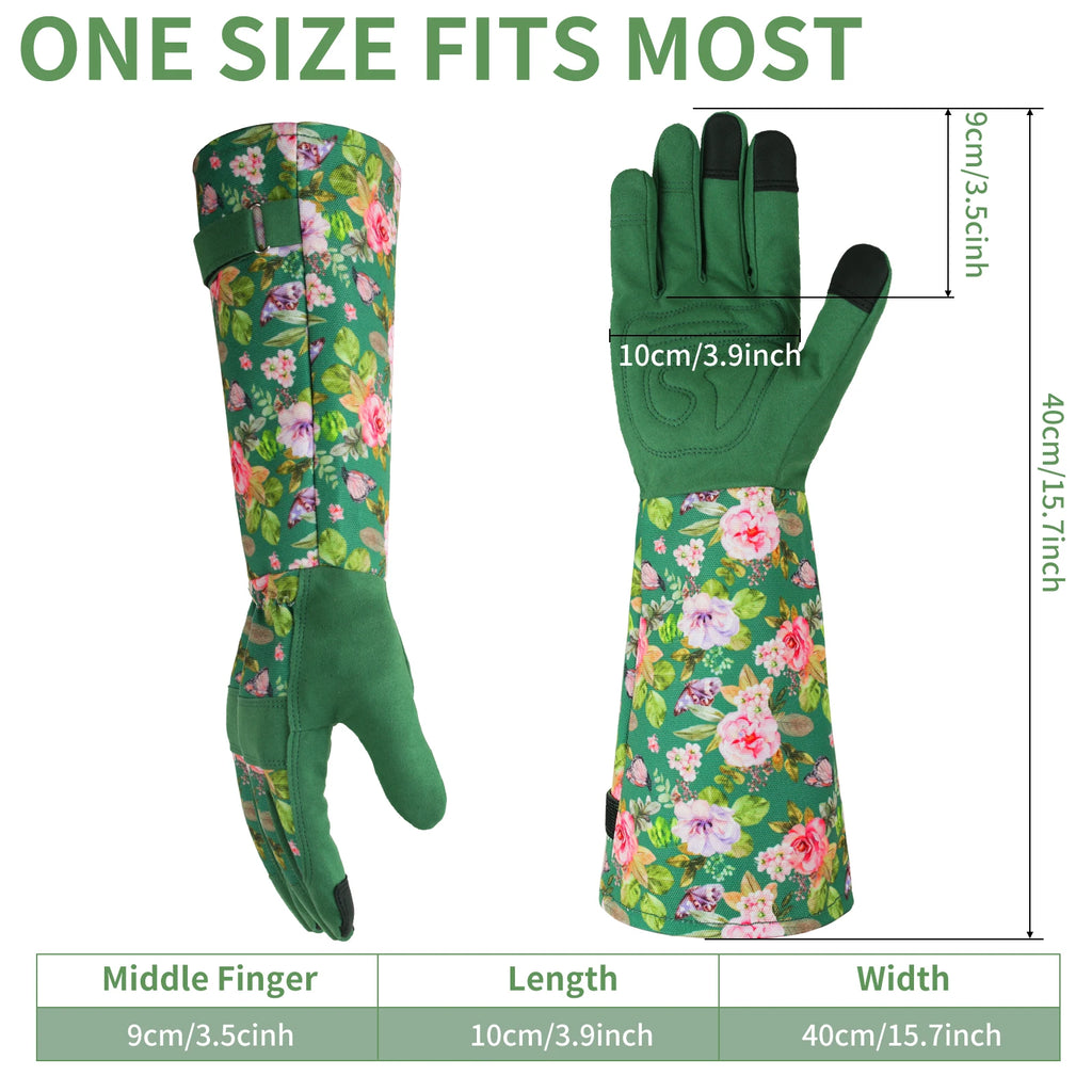 Long Sleeve Gardening Gloves for Women Durable Breathable Comfortable Thorn Proof for Garden Rose Yard & Outdoor Work Protection