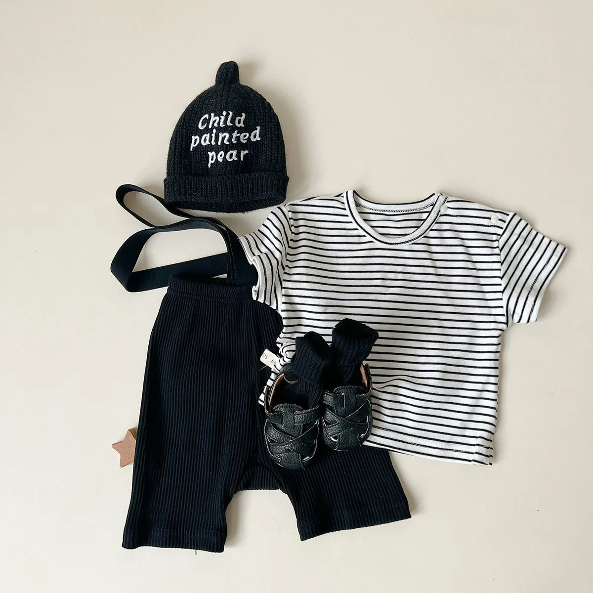 2024 Summer Costume New Boy Girl Baby Solid All-match Short Sleeve T-shirt Newborn Loose Comfort Cotton Tees Infant Casual Tops