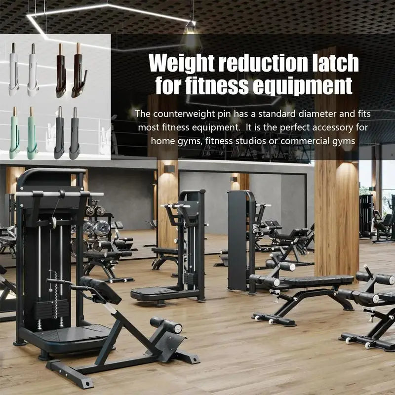 Fitness 9.5mm Weight Stack Pin Strength Training Weight Machine Pin Lock Portable Weight-decreasing Pin For Gym Fitness