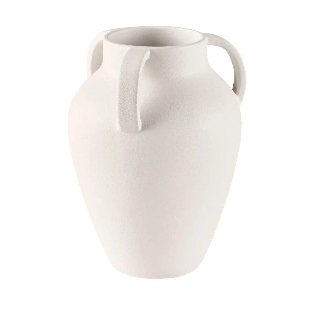 Better Homes & Gardens 9.8" White Handled Ceramic Vase