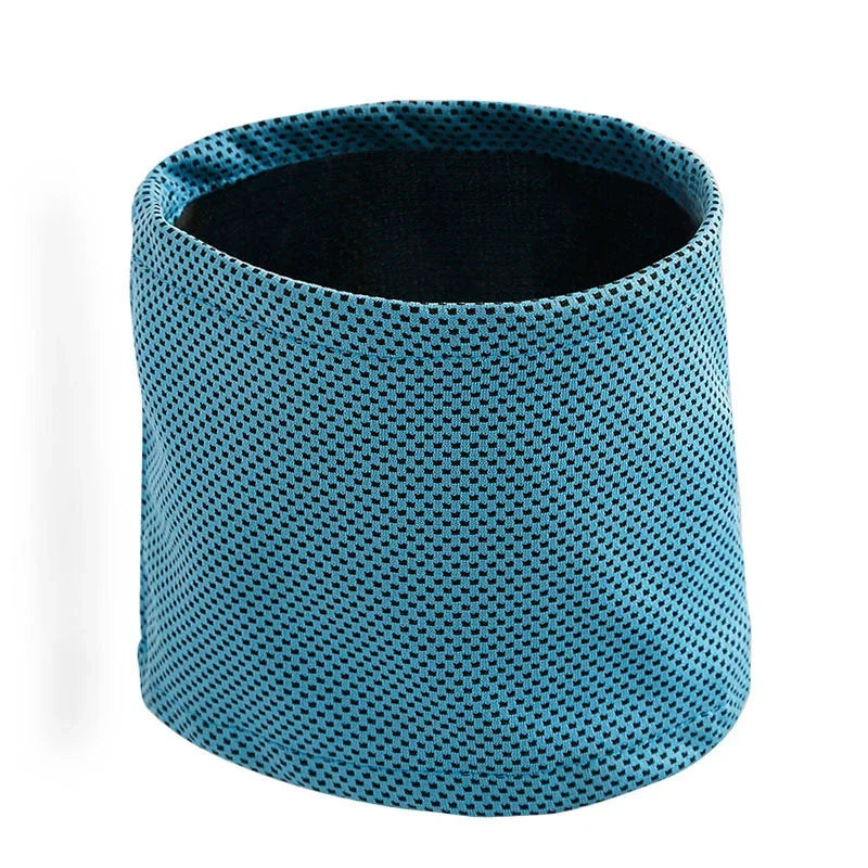 Summer Ice Dog Collar Reusable Physical Instant Cooling Bandana with Leash Hole Prevent Heat Stroke Outdoor Breathable Pet Scarf