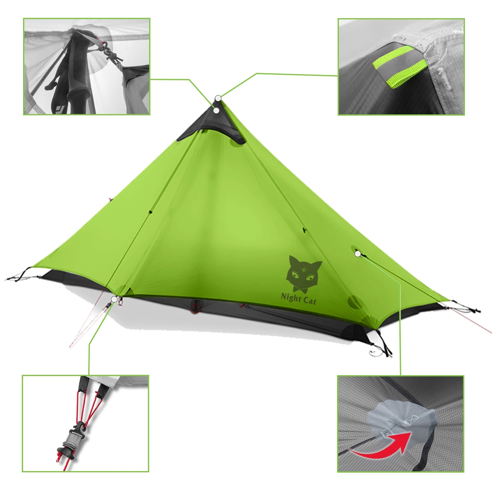 1 Person Camping Tent Ultralight Backpacking Tent Hiking Tent, Professional Backpacker, Hiker Backpacking, Just 0.95kg