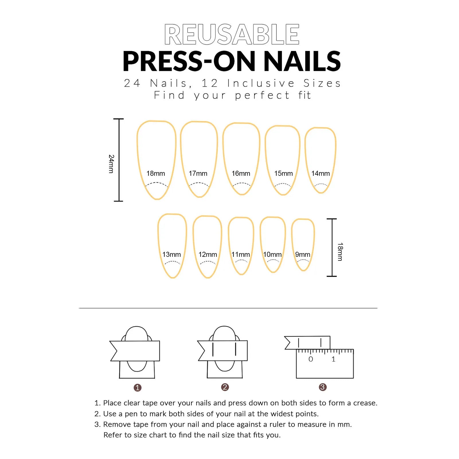 24pcs/1set Nude Press On Nails With White Tip Lightweight And Easy To Stick Fake Nail For Women And Girl Nail Salon Diy Nails