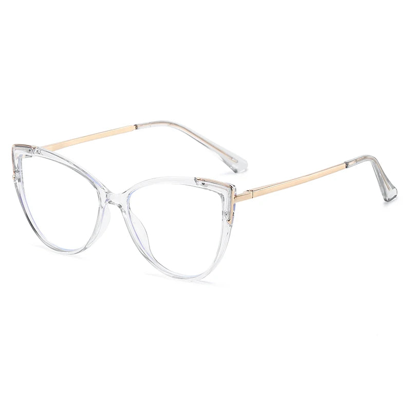 Personality Cat Eye Anti-Blue Light Spring Hinged Glasses Cross-Border Men Women Glasses Shopping Leisure Advanced Frames