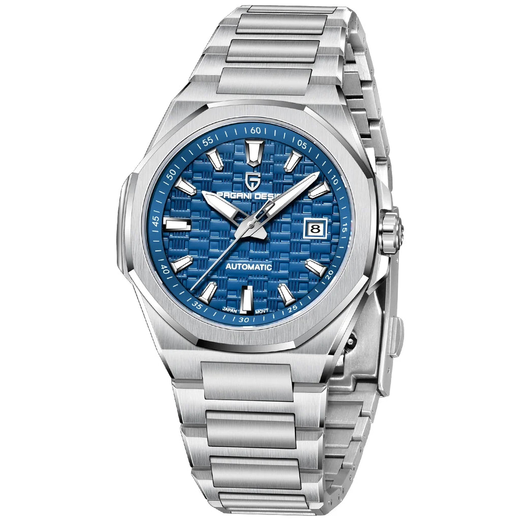 PAGANI DESIGN PD-YS023 New Automatic Men's Watch 40MM Full Stainless Steel Mechanical Sports Wrist Watch for Men