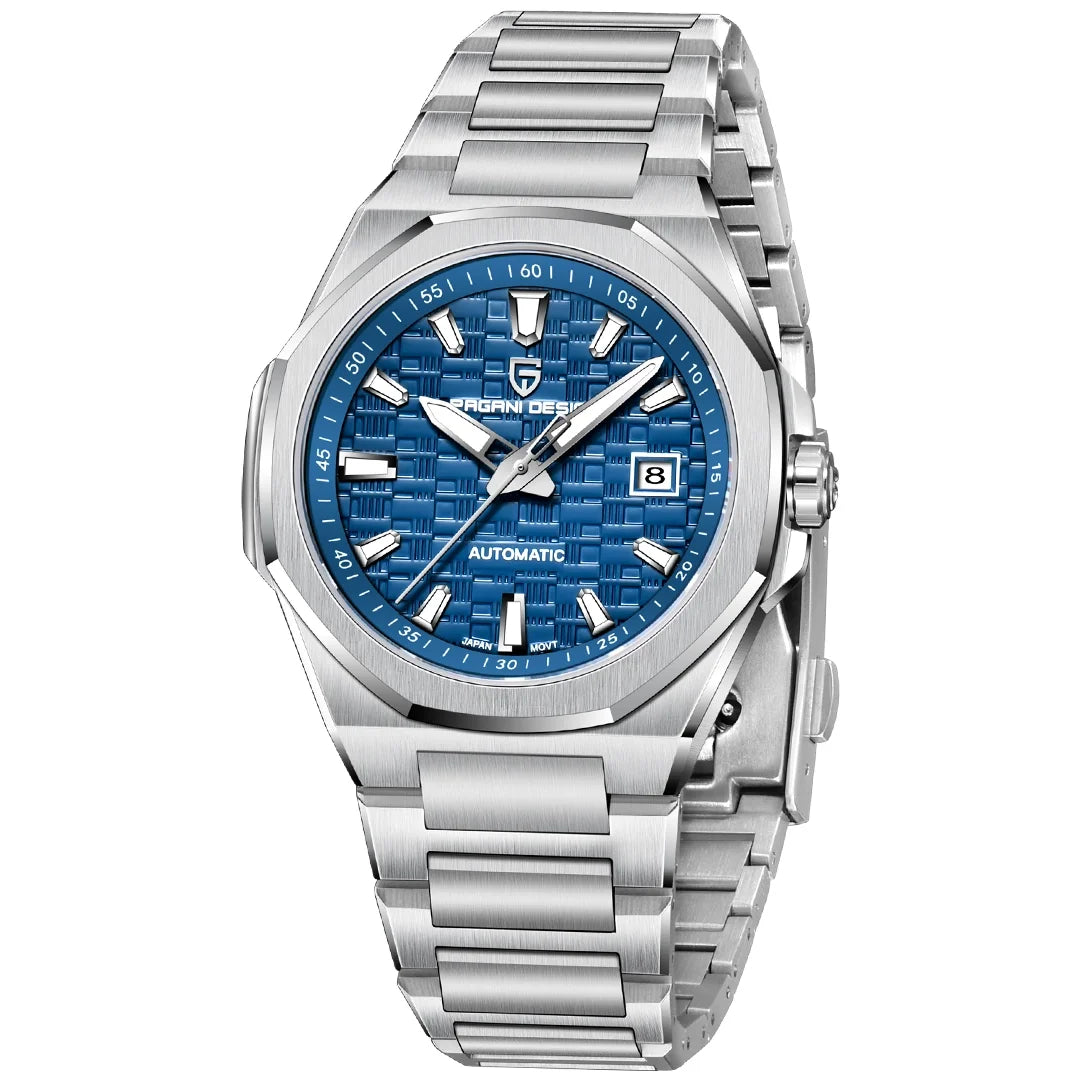 PAGANI DESIGN PD-YS023 New Automatic Men's Watch 40MM Full Stainless Steel Mechanical Sports Wrist Watch for Men