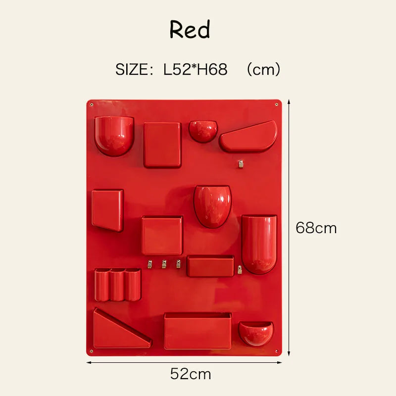 Storage Rack for Wall Holder Offices Kitchens Organizer Workshops Bathrooms Children's Rooms Different Shapes Size Hooks Clips