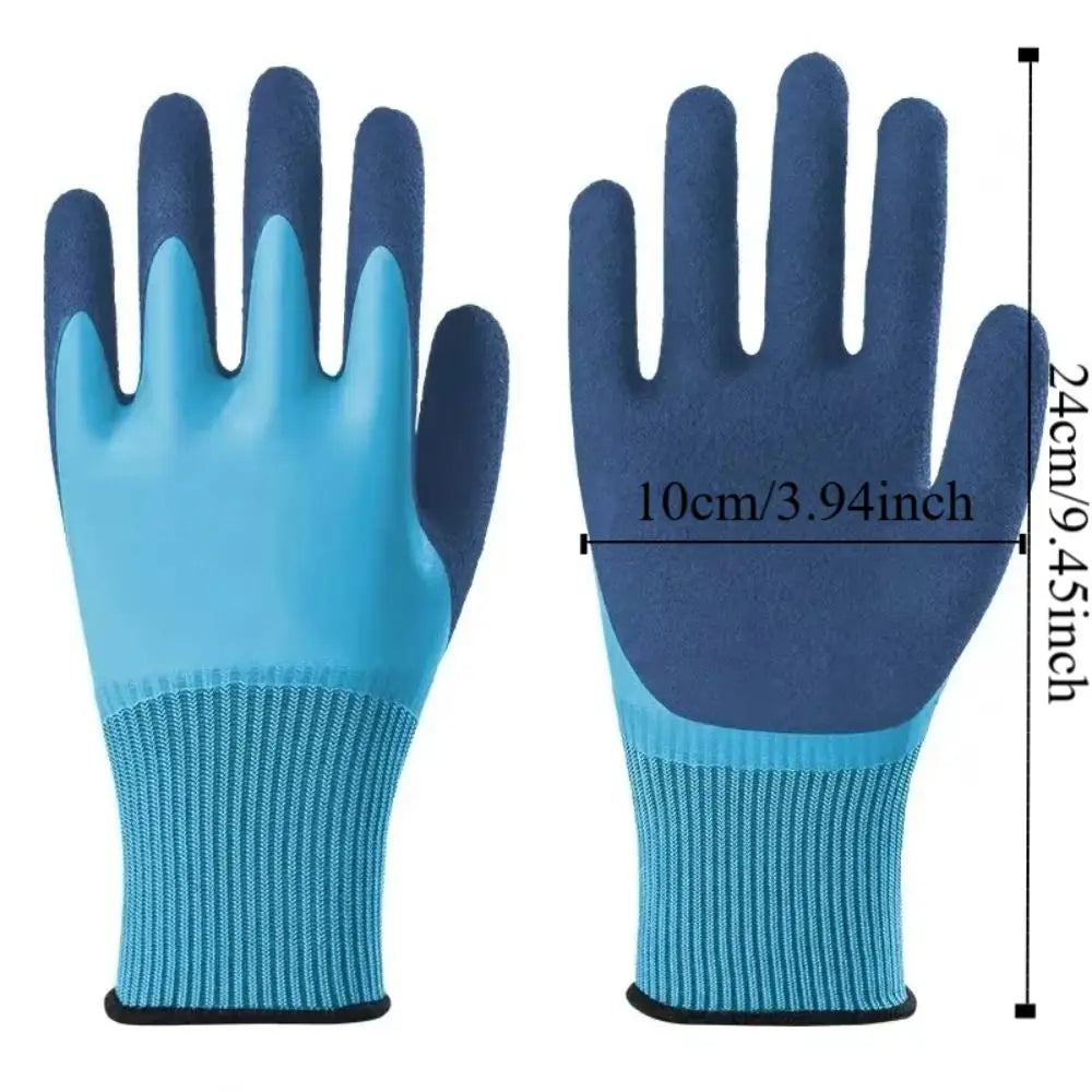 Puncture Resistant Gardening Gloves Latex Work Protection Protective Gloves Wear Resistant Waterproof Safety Work Gloves Garden