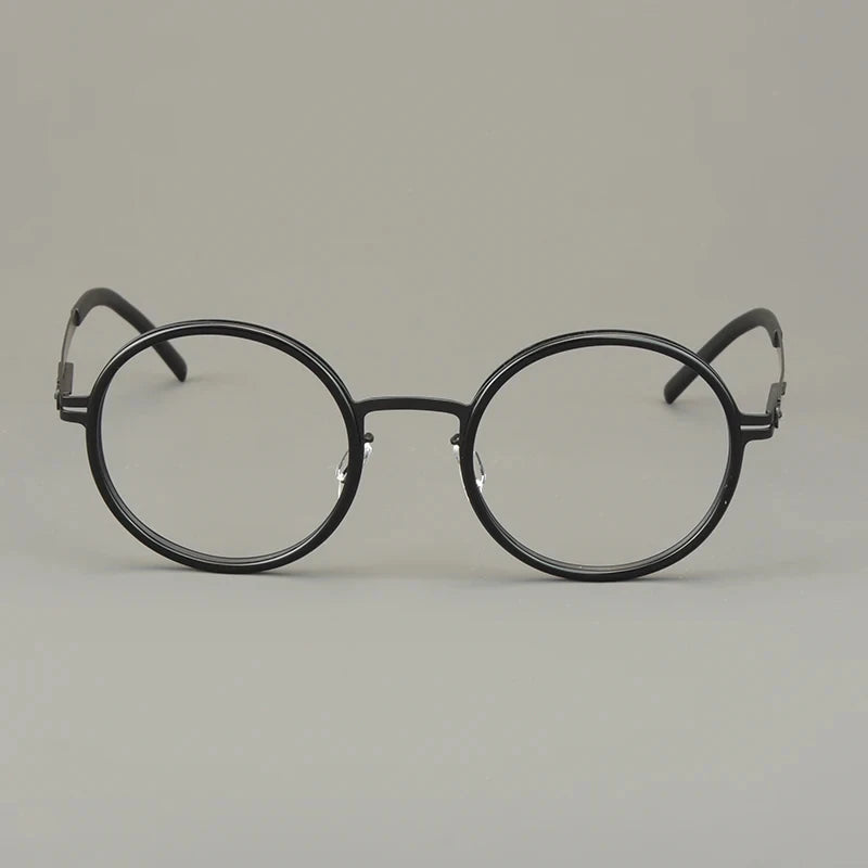 Classics Round Glasses Frame Eyeglasses Light Thin Screwless Acetate Ring Men Women Spectacle Germany Brand Design Oroshi 2025