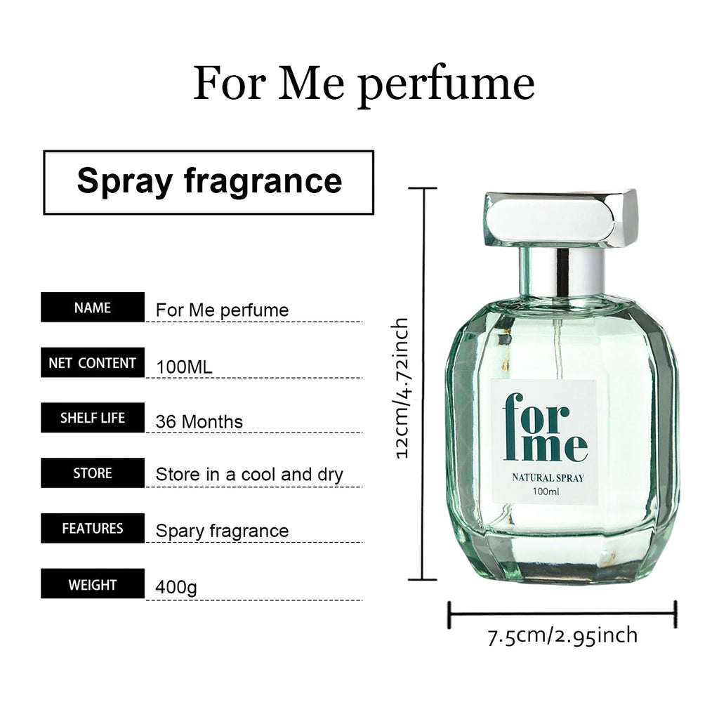 1pc Women's Long-Lasting Floral & Woody Perfume - Natural Plant Extract, Formaldehyde-Free, 3.4.0fl.oz Luxury Eau de Parfum