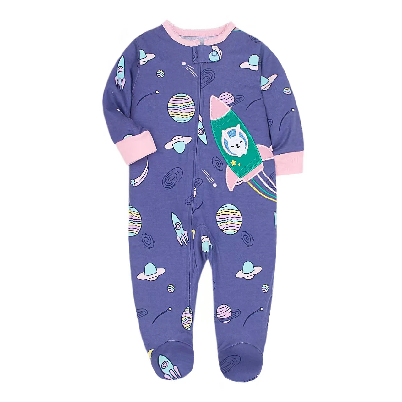 Newborn Baby Boys Girls Clothes Soft Cotton Baby Rompers Footed Infant Jumpsuit Striped Newborn Ropa Bebe Clothing Costume