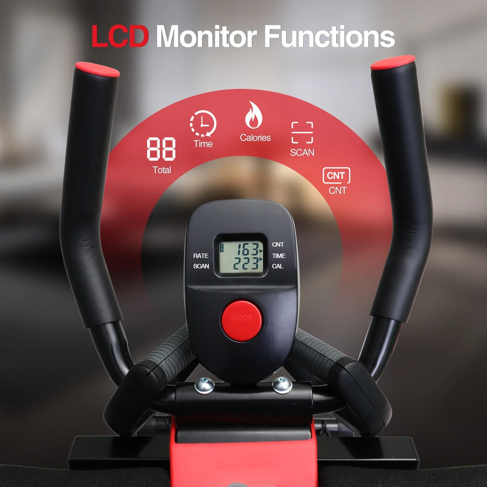 Dual Track Fitness Ab Machine Ab Cruncher Adjustable Height Waist Trainer Foldable Home Gym Equipment 4 Adjustable 440 lbs Weigh