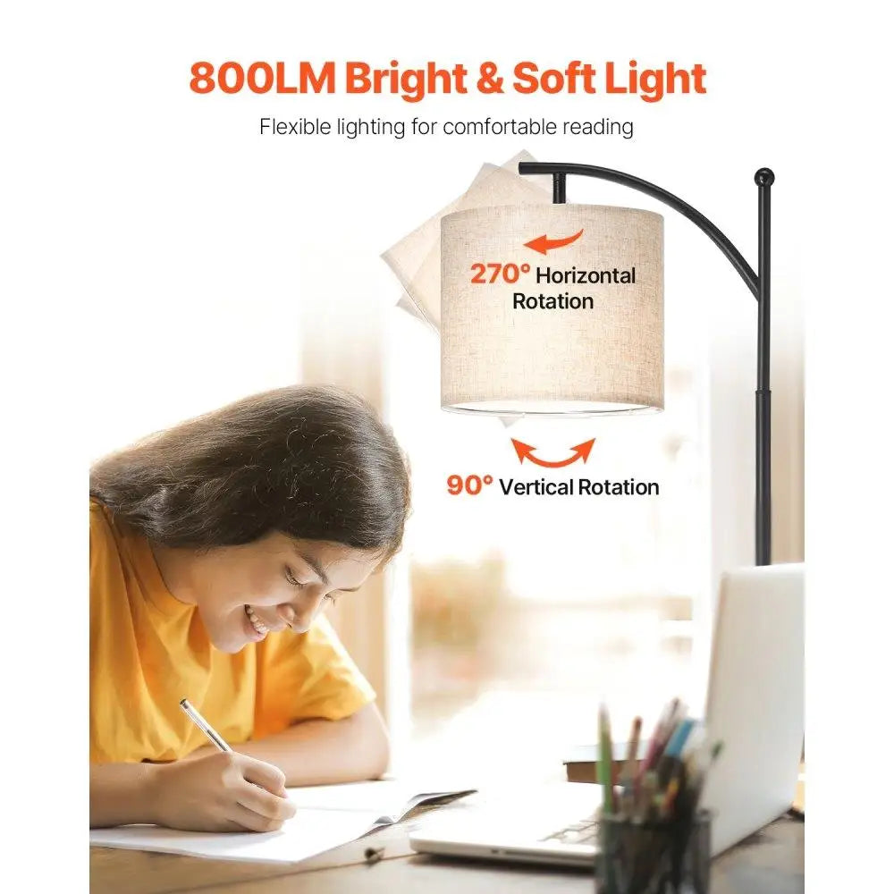 Dimmable Floor Lamp with Remote Control Adjustable Color Temperature for Living Room Lighting