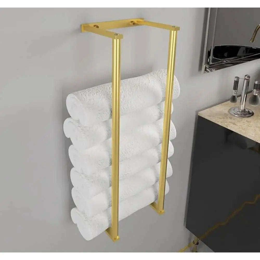 2025 New Bath Towel Rack For Rolled Towels Wall Mounted Towel Storage Rack Bathroom Organization Stainless Steel Towel Storage