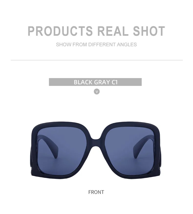 New Sunglasses for Women Retro Fashion Sun Glasses Polygonal Splicing Color Blocked Eyeglass Luxury Design Uv400