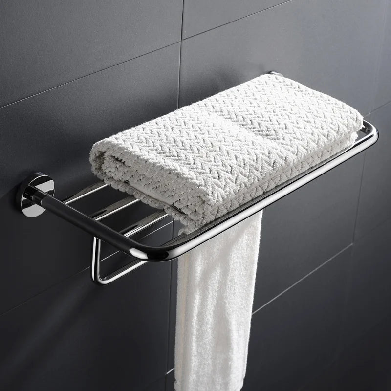 SANLUOIS High Quality SUS 304 Stainless Steel Bathroom Accessories Wall Monted Toilet Showerroom Towel Rack Bathroom Set