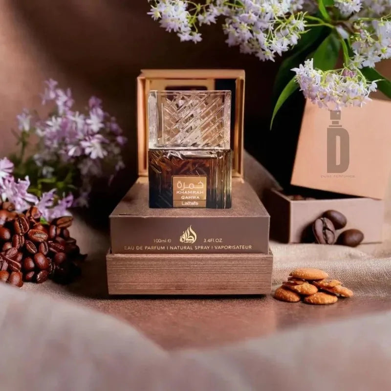 Lattafa Khamrah Qahwa Eau de Parfum Spray Unisex 100ml Original Arab Perfumes Lasting Oriental Vanilla Perfume Cologne Makeup