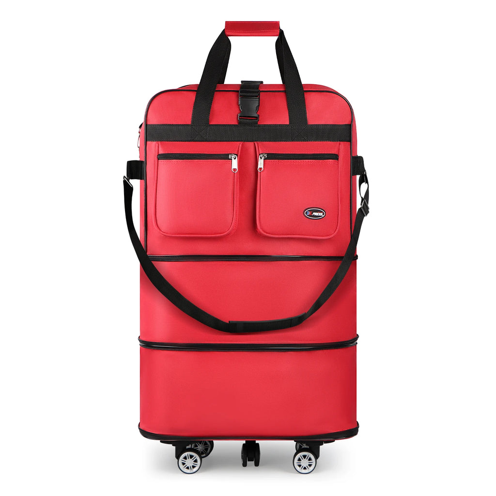 30/36/40 Inch Foldable Expandable Suitcase Bag Water-resistant Large Capacity Rolling Travel Luggage Bag For Moving Storage
