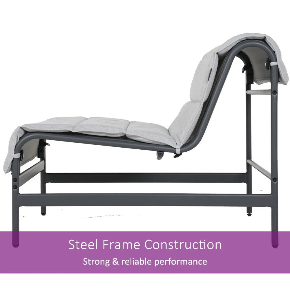 3-Piece Oversized Outdoor Furniture Set,Wide and Deep Lounge Chairs with Olefin Cushions and Stone-Top Side Table for Garden