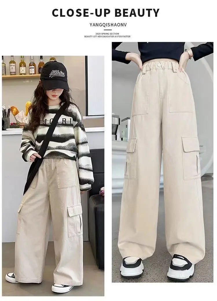 2025 autumn spring Girls clothes Sweatshirt Kids teens dress top Child striped letters hooded tracksuit 4 6 7 8 9 10 11 12 year