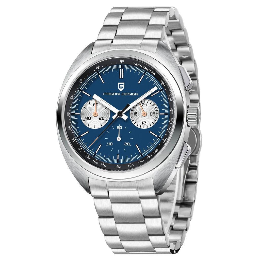 PAGANI DESIGN Men's Watches Luxury Quartz Wrist Watch For Men AR Sapphire Speed Chronograph Retro Dial Clock Reloj Hombre 2023
