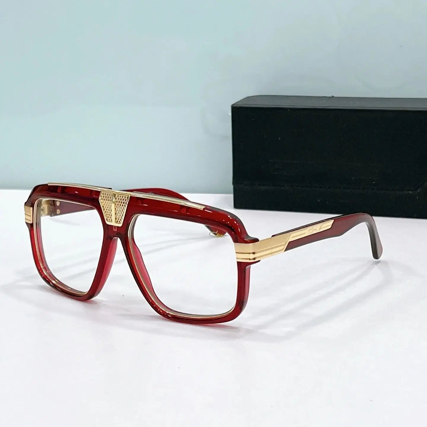 Original CCAZAL MOD678 Luxury Classic Square Acetate Frame Men Sunglasses Premium UV400 Gradient Popular Women Couple Eyewear