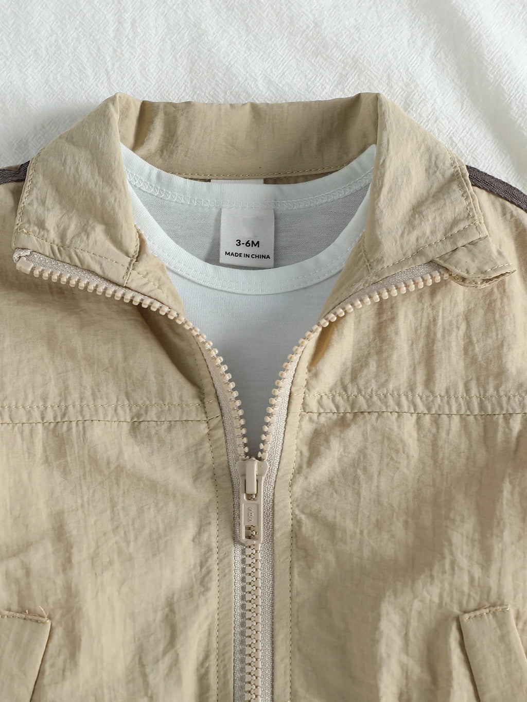 Bbaby Boys For 1-3Y Set 2025 Summer Cool  Boys' Zipper Short Sleeve Coat Sports Shorts Kids Clothing Suits Casual Daily Wear