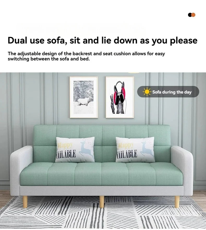 Living room sofa Small-sized folding sofa bed dual-use double-occupancy room bedroom small simple apartment small sofa