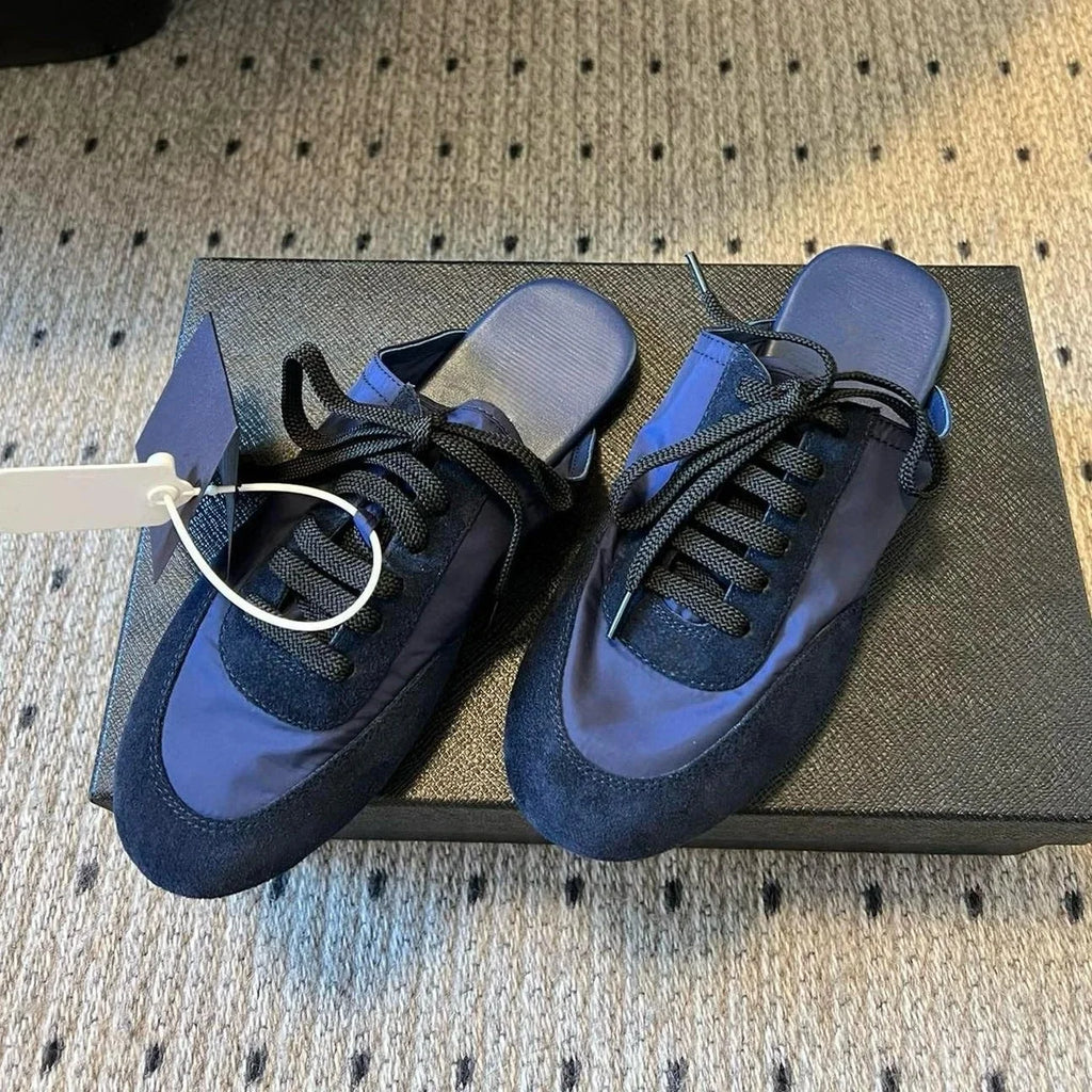 2025 Newest Spring Casual Tennis Shoes For Woman Suede Round-toe Lace-Up Sneakers Shoes Mix Colors Athletic Shoes Bota Feminina