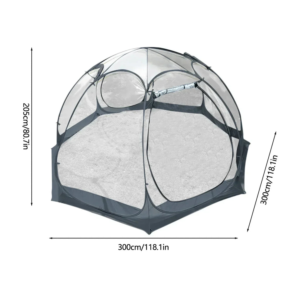 Sun Room Transparent Camping Tent 4-8 People Starry Sky Dome Tent Portable Spherical Tent 360 Degree Panoramic Window Outdoor