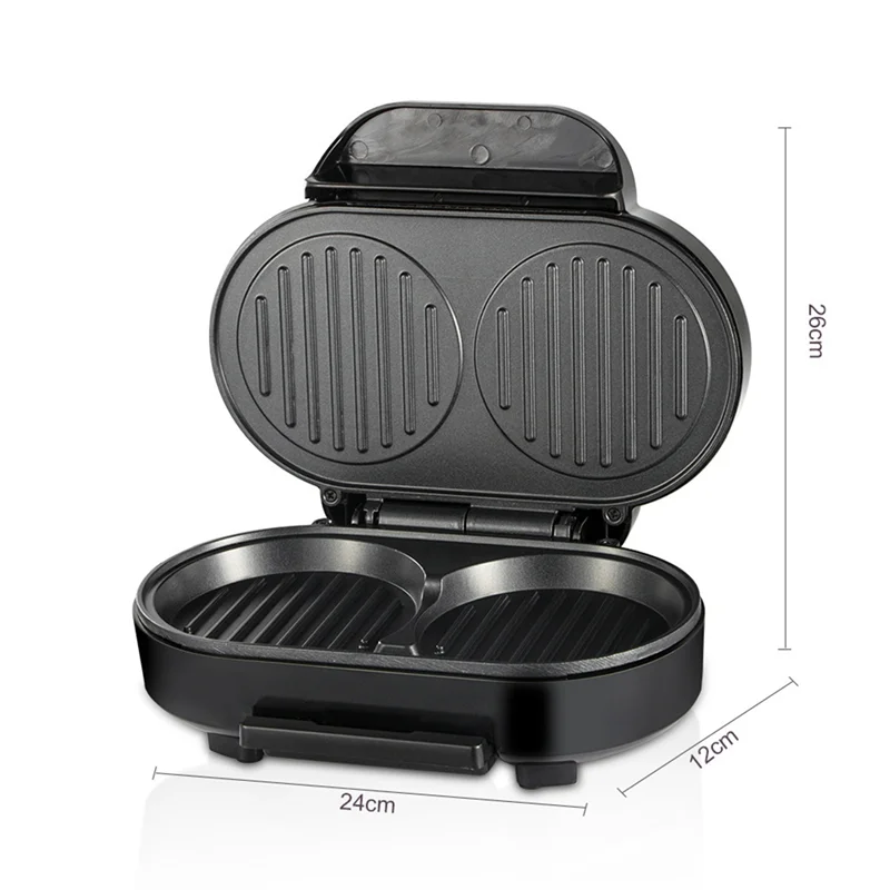 ABKJ-Hamburger Maker  Multifunction Double Round Burger Press Patty Maker   For Egg Stuffed Burgers Beef Burger  US Plug