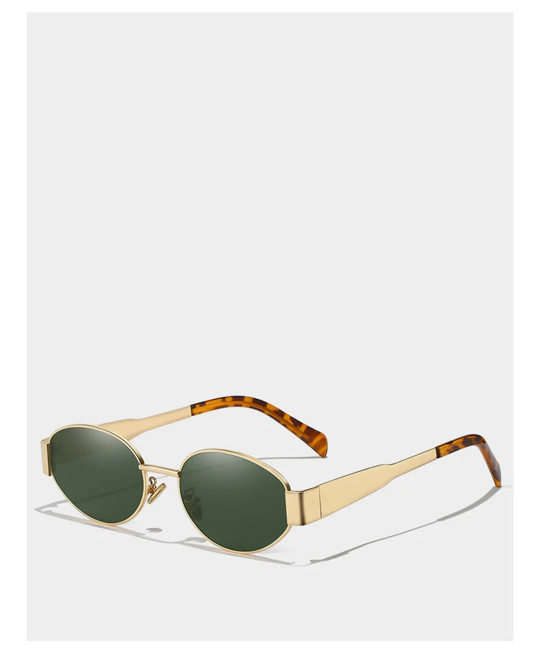 New Sunglasses For Women And Men UV400 Sun Glasses Alloy Oval Eyewear