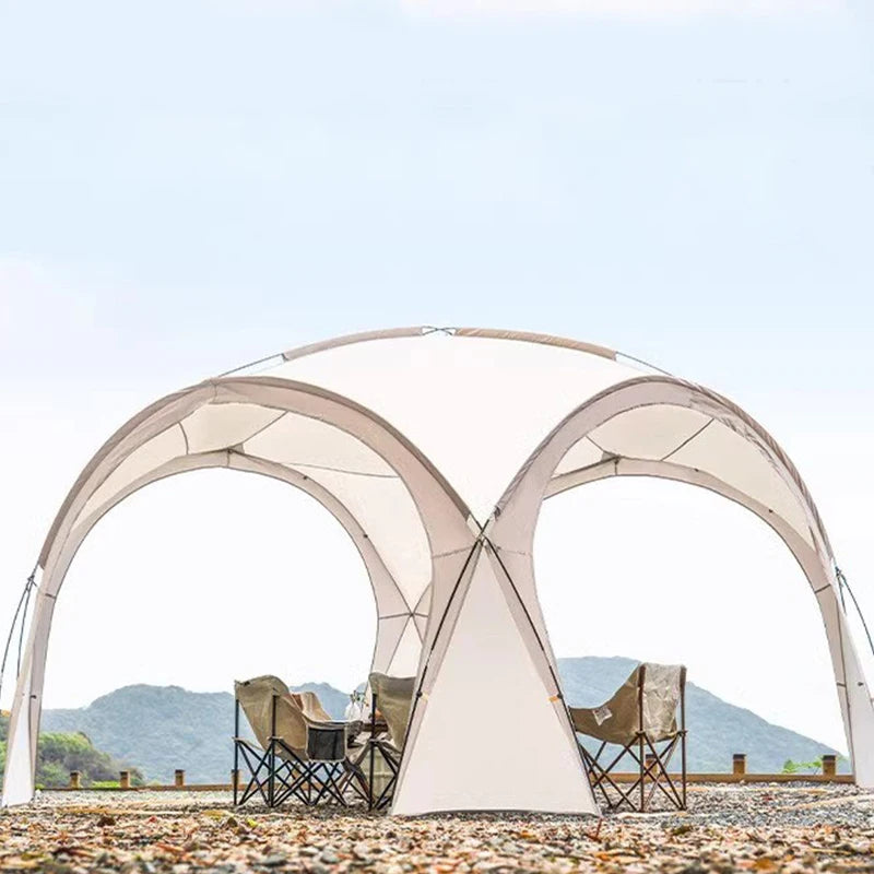 Tent Outdoor awning Manual tent UV protection Large space can accommodate 4-6 people outdoor shade picnic and beach tent