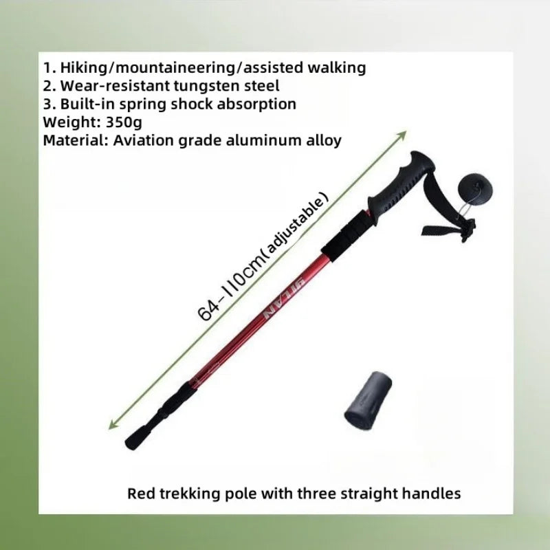 Hiking Trekking Poles, Collapsible,Lightweight, Anti Shock, Hiking or Walking Sticks,Adjustable Hiking Pole for Men and Women