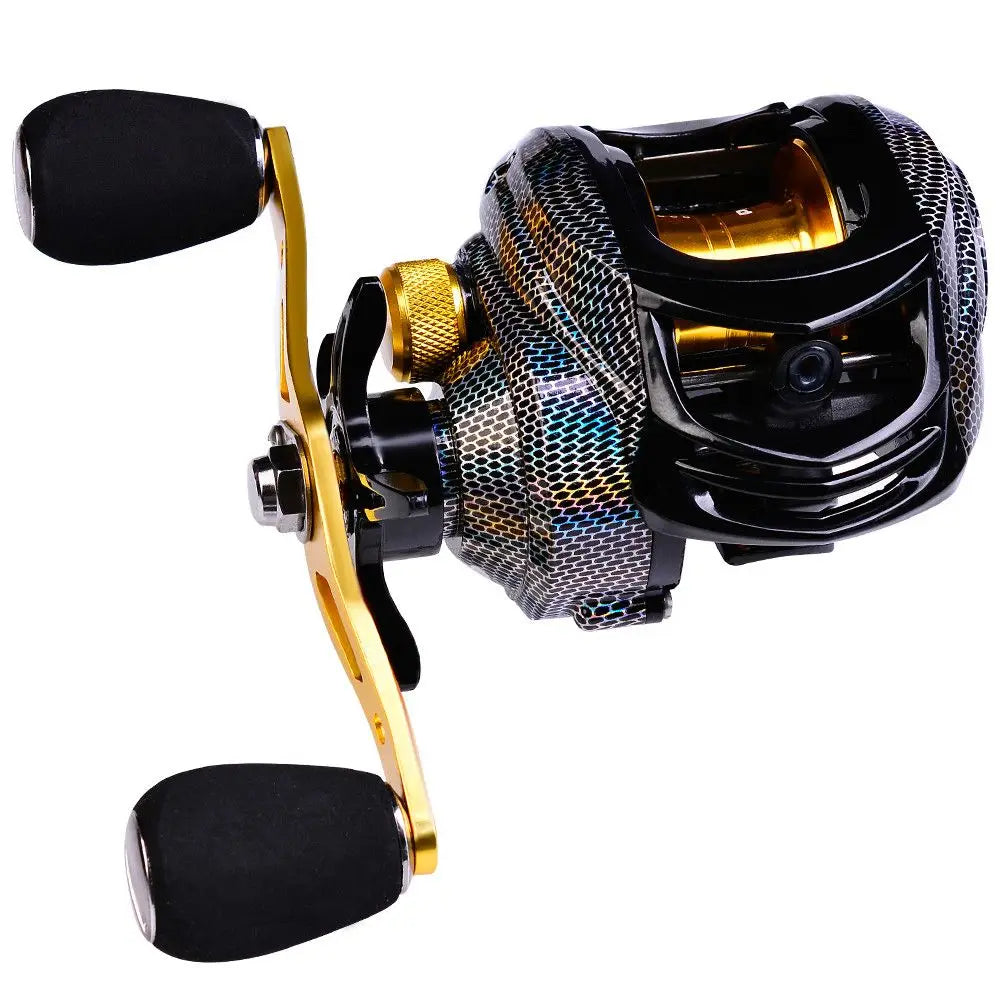 Carp Fishing Accessories Right Hand 7.2:1 Carbon Fiber Baitcasting Reel 10KG Max Drag Spinning Reel Fishing Wheel