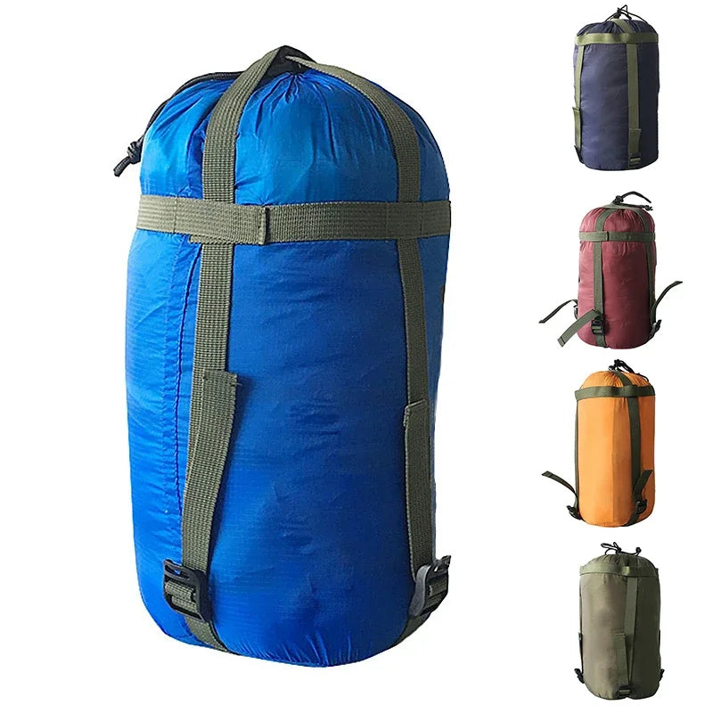 38x18cm Waterproof Compression Sack Sleeping Bag Stuff Sack Ultralight Camping Bag Storage Bags Pack Drawstring outdoor parts