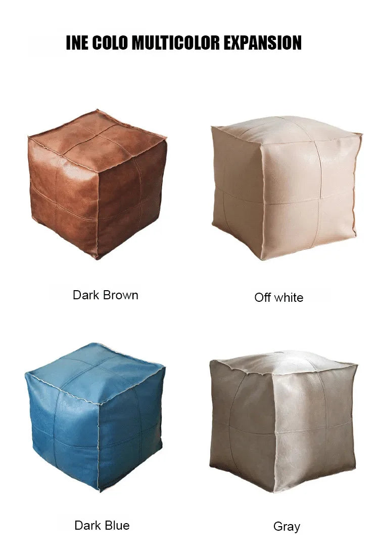 Living Room Sofa Collection Short Stool Idle Clothes DIY Lazy Sofa Household Sitting Pier Bay Window Stool Clothes Storage Bag