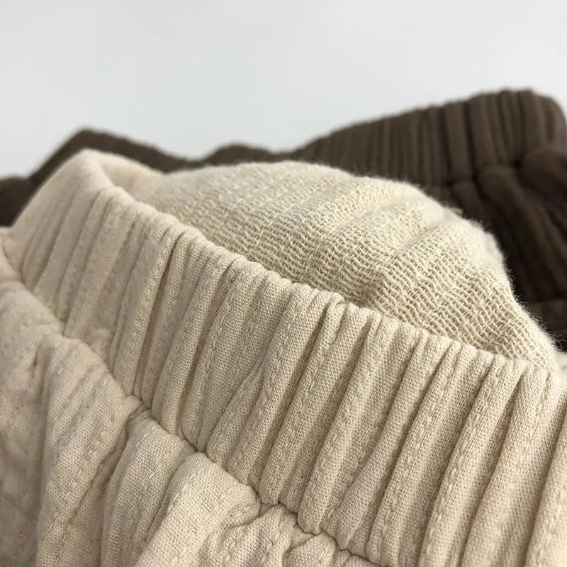 Summer Children's Casual Pants Cotton Hemp Pants Korean Baby Boy and Girls Cargo Pants Kids Clothes