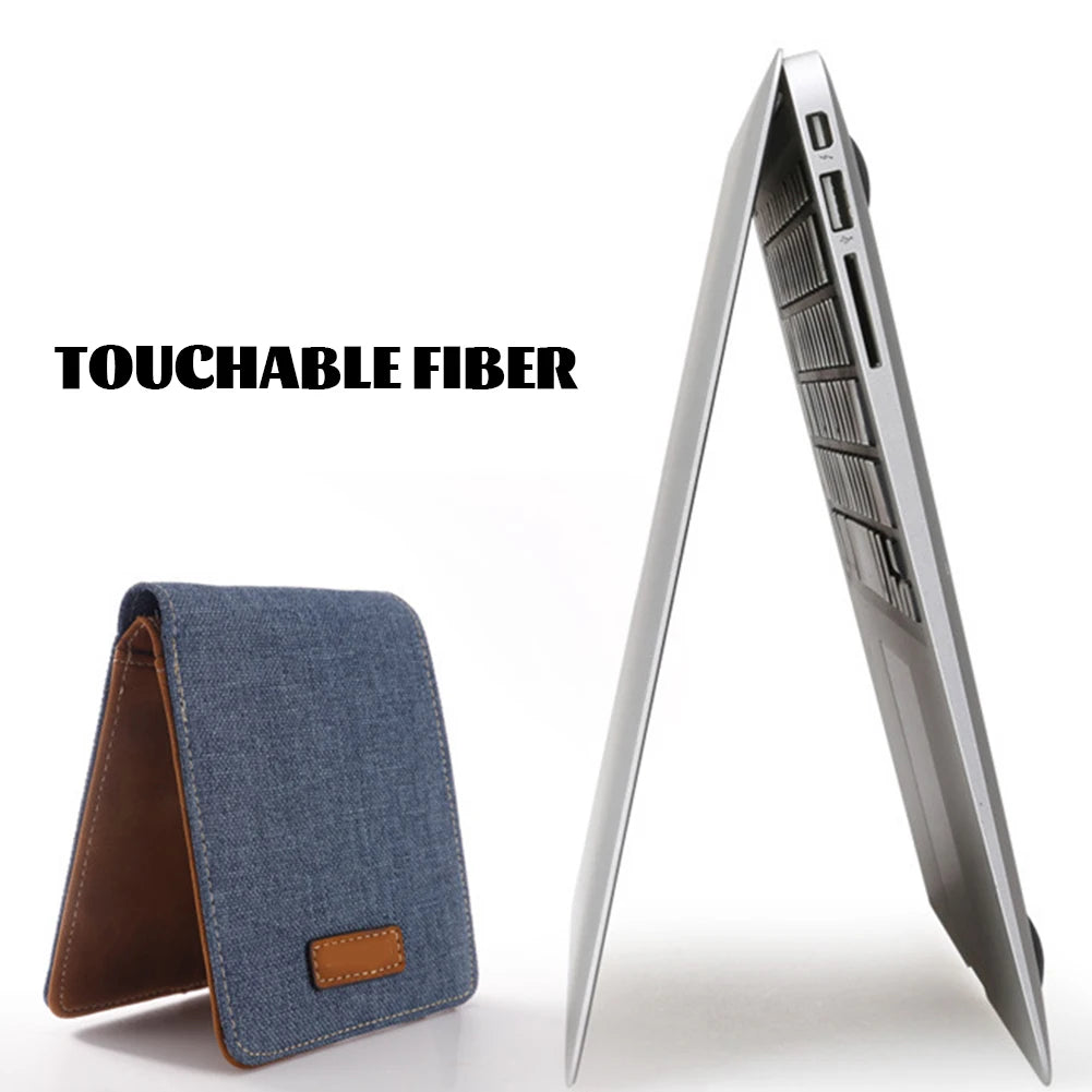 Men's Short Wallet Cowboy Canvas Business Male Super Thin Small Money Vintage Korean Version Citrill Tide Wholesale Solid Color