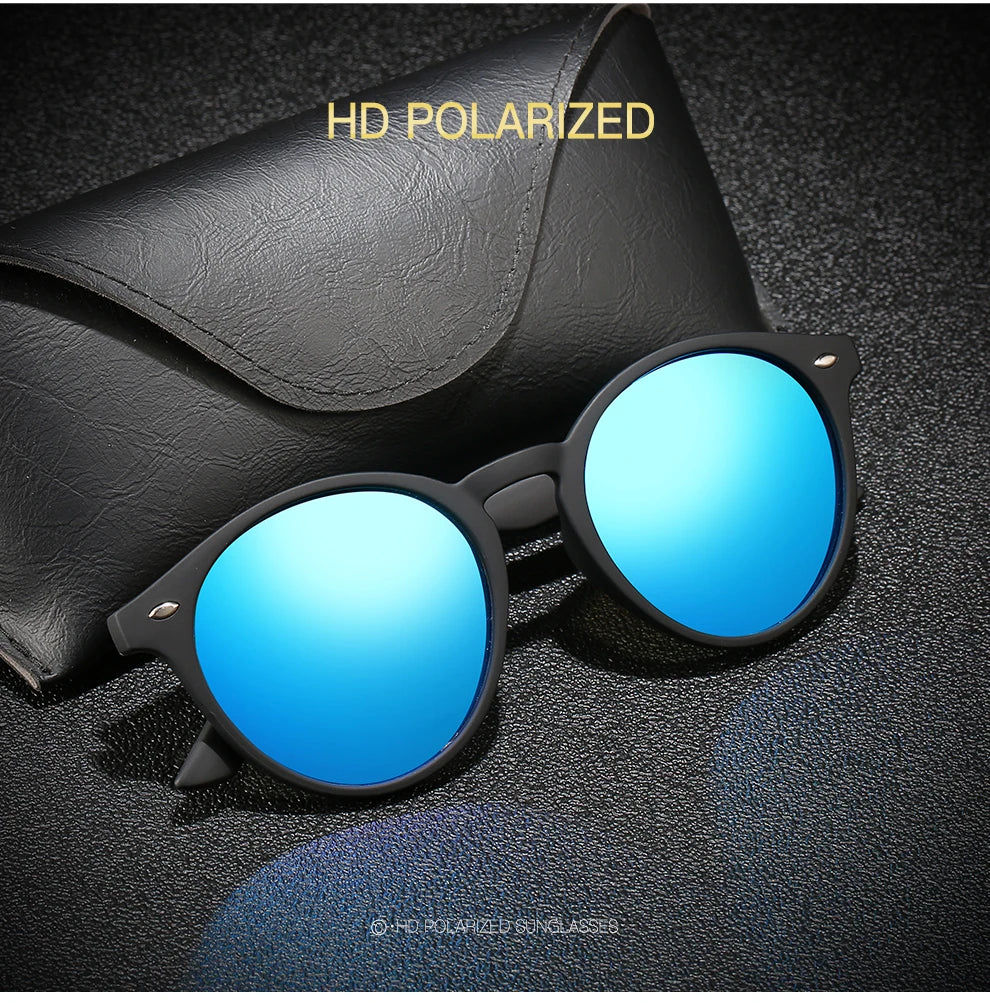 Fashion Round Polarized Sunglasses Women Men Classic Vintage Driving Travel Sun Glasses Circle Oval Brand Designer Eyewear UV400