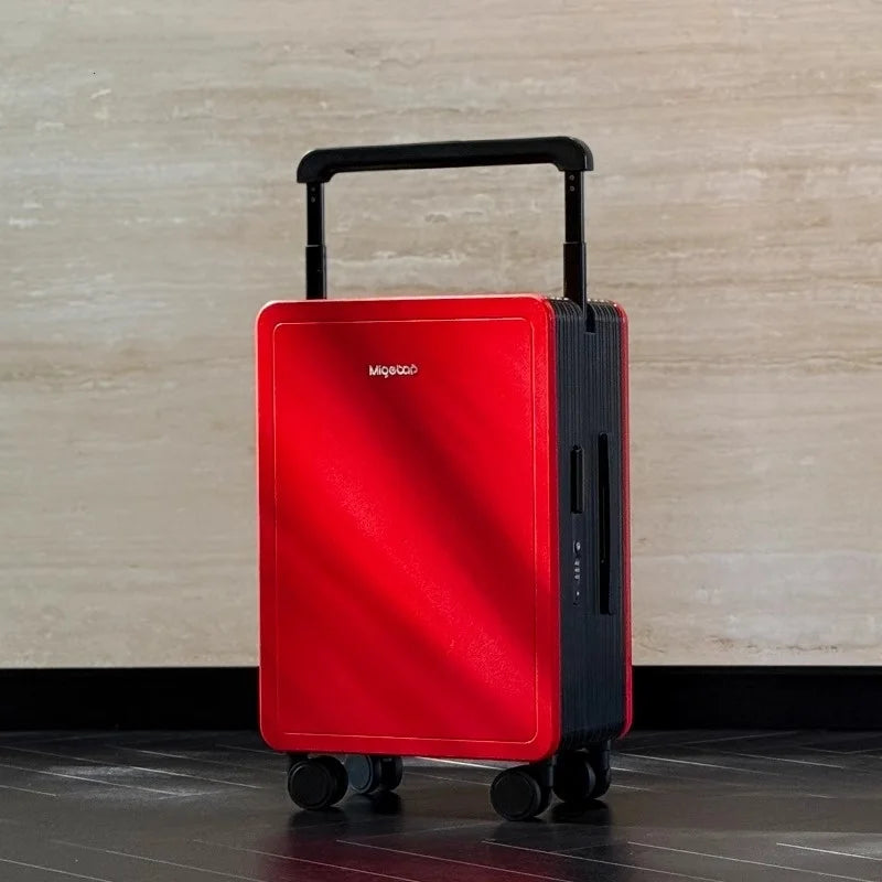 Wide Handlebar Rolling Luggage High-quality Durable PC Material Travel Balance Trolley Suitcase with 360° Spinner Wheel TSA Lock