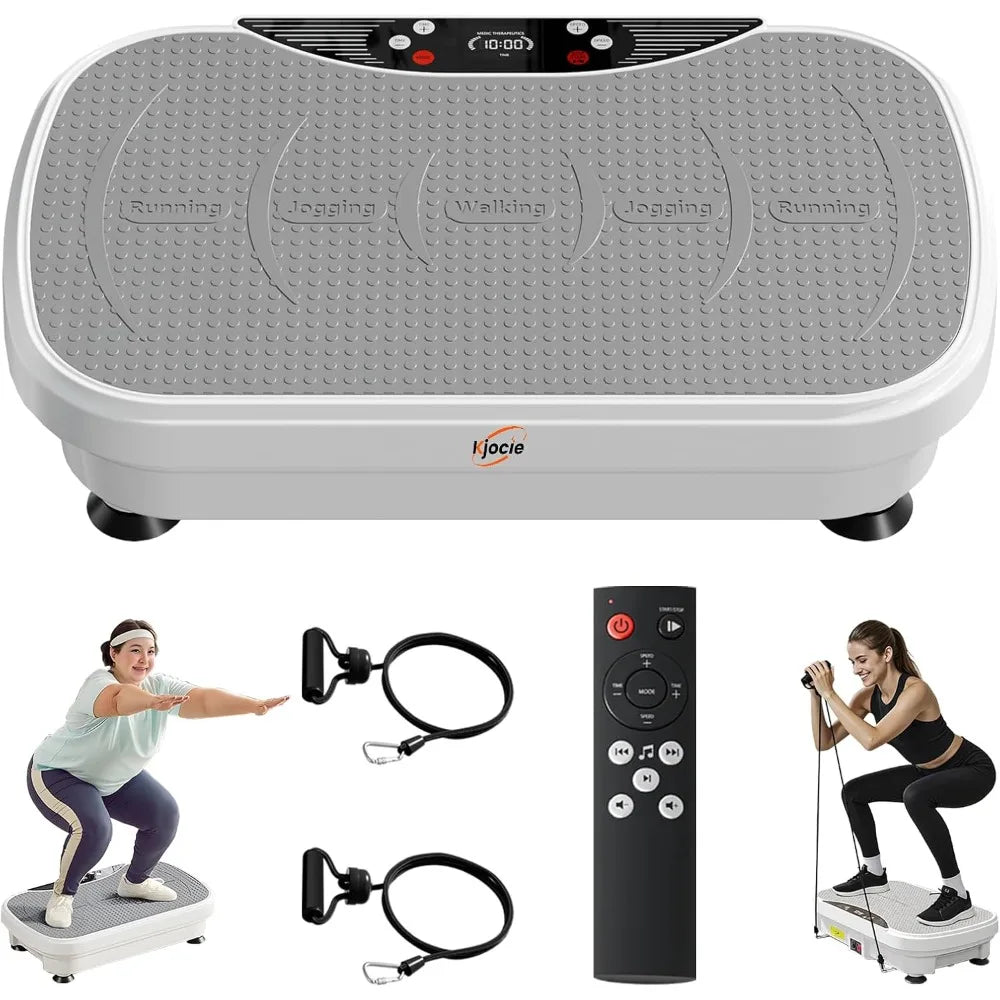 Vibration Plate Exercise Machine, Full Body Shaker Workout Vibration Plate for Lymphatic Drainage Weight Loss, Waver Vibrating F