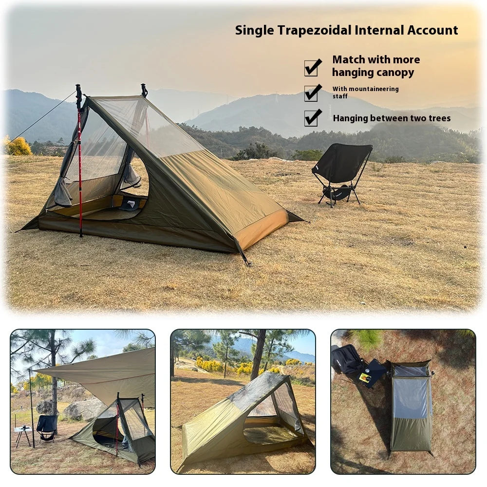 Lohascamping Outdoor breathable tent mosquito proof camping tent  Lightweight 900g with mesh for spring and summer hiking Tent